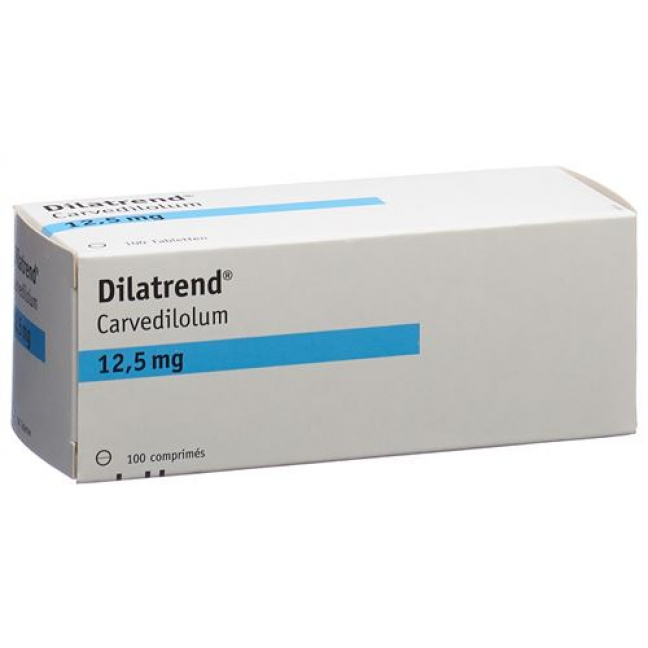 Дилатренд 12,5 мг 100 таблеток 