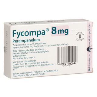 Файкомпа 8 мг 28 таблеток покрытых оболочкой