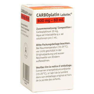 Карбоплатин Лабатек раствор для инфузий 600 мг / 60 мл флакон 60 мл