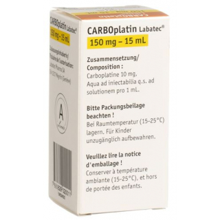 Карбоплатин Лабатек раствор для инфузий 150 мг / 15 мл флакон 15 мл