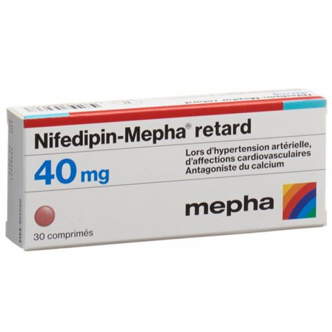 Нифедипин Мефа Ретард 40 мг 30 матрикс таблеток 