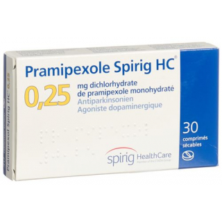 Прамипексол Спириг 0,25 мг 30 таблеток