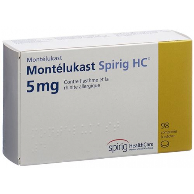Монтелукаст Спириг 5 мг 98 жевательных таблеток