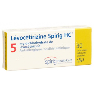 Левоцетиризин Спириг 5 мг 30 таблеток покрытых оболочкой
