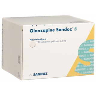 Оланзапин Сандоз 5 мг 98 таблеток покрытых оболочкой  