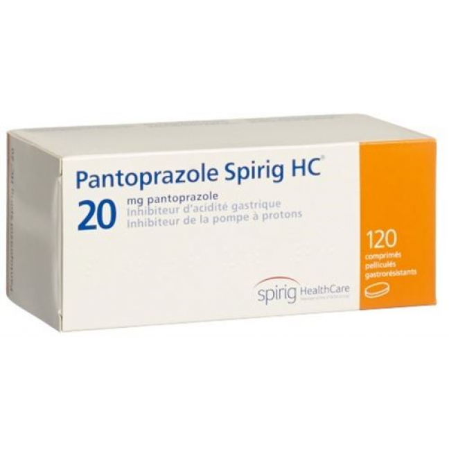 Пантопразол Спириг 20 мг 120 таблеток покрытых оболочкой