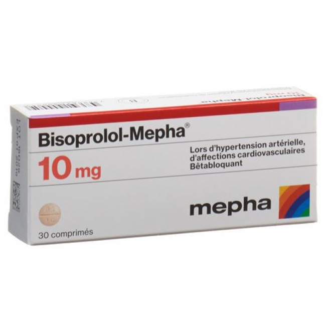 Bisoprolol Mepha 10 mg 30 tablets