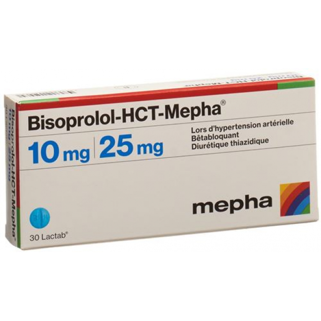 Bisoprolol HCT Mepha 10/25 mg 30 Lactabs