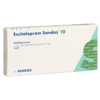 Эсциталопрам Сандоз 10 мг 28 таблеток покрытых оболочкой 