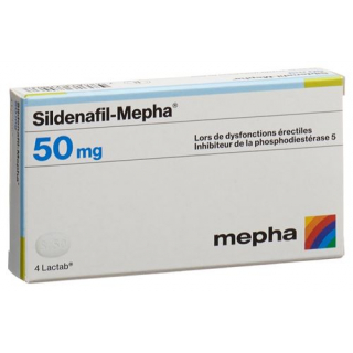 Силденафил Мефа 50 мг 4 таблетки покрытые оболочкой 