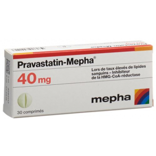 Правастатин Мефа 40 мг 30 таблеток 