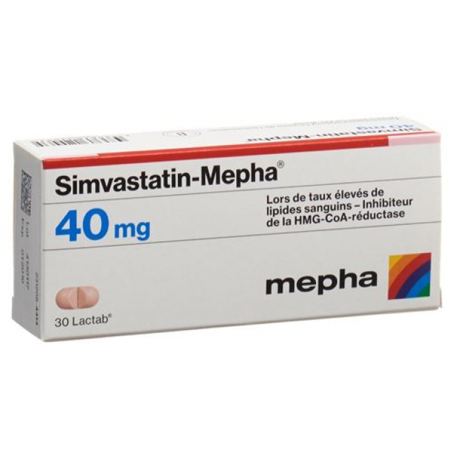 Симвастатин Мефа 40 мг 30 таблеток покрытых оболочкой