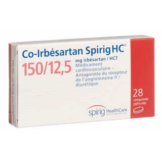 Ко-Ирбесартан Спириг 150/12,5 мг 28 таблеток покрытых оболочкой