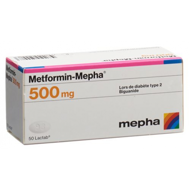 Метформин Мефа 500 мг 50 таблеток покрытых оболочкой 