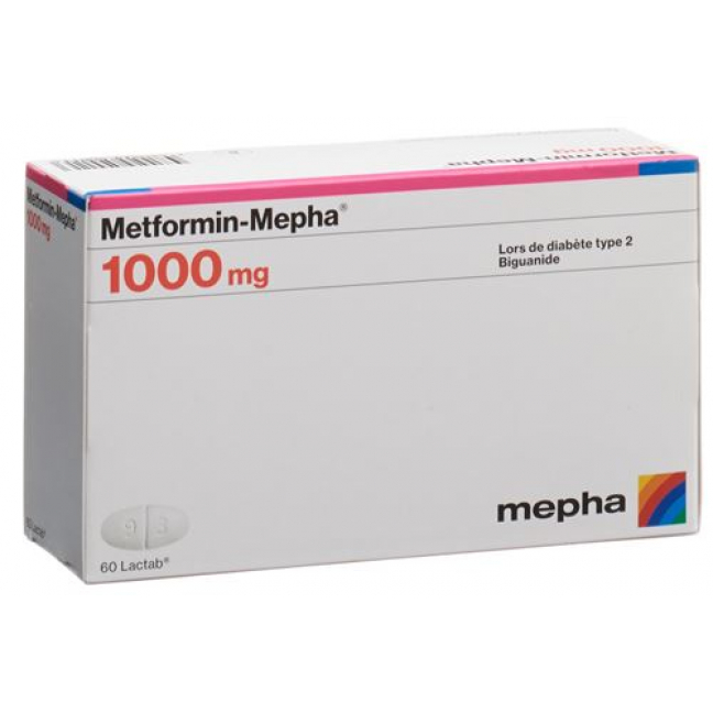 Метформин Мефа 1000 мг 60 таблеток покрытых оболочкой 