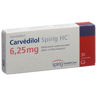Карведилол Спириг 6,25 мг 30 таблеток