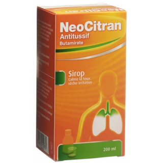 НеоЦитран сироп от кашля 15 мг / 10 мл флакон 200 мл