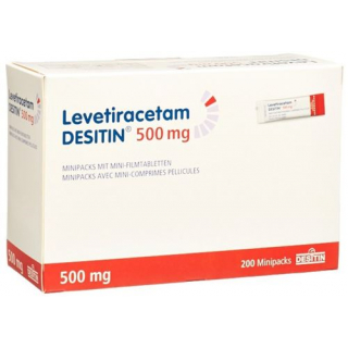 Леветирацетам Деситин 500 мг 200 мини-упаковок с мини-таблетками покрытыми оболочкой