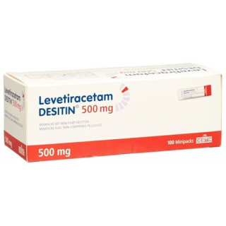 Леветирацетам Деситин 500 мг 100 таблеток покрытых оболочкой