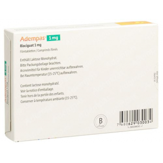 Адемпас 1 мг 42 таблетки покрытые оболочкой