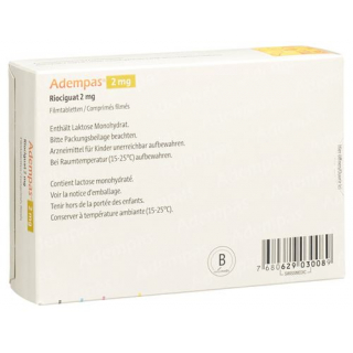 Адемпас 2 мг 84 таблетки покрытые оболочкой