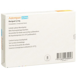 Адемпас 1,5 мг 42 таблетки покрытые оболочкой