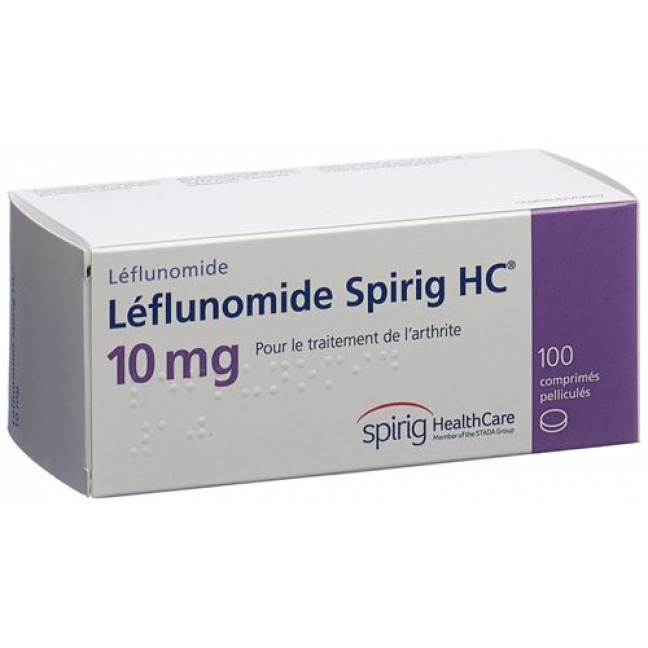 Лефлуномид Спириг 10 мг 100 таблеток покрытых оболочкой   
