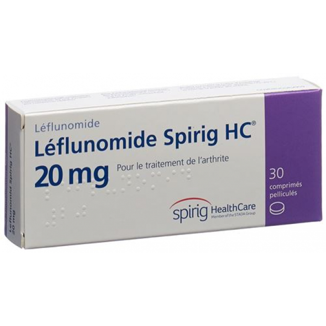 Лефлуномид Спириг 20 мг 100 таблеток покрытых оболочкой 