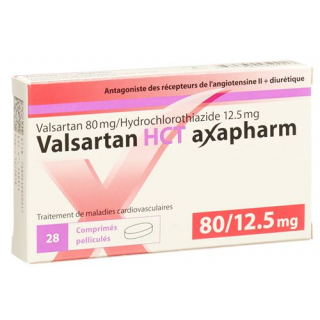 Валсартан ГХТ Аксафарм 80/12,5 мг 56 таблеток покрытых оболочкой
