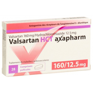 Валсартан ГХТ Аксафарм 160/12,5 мг 28 таблеток покрытых оболочкой