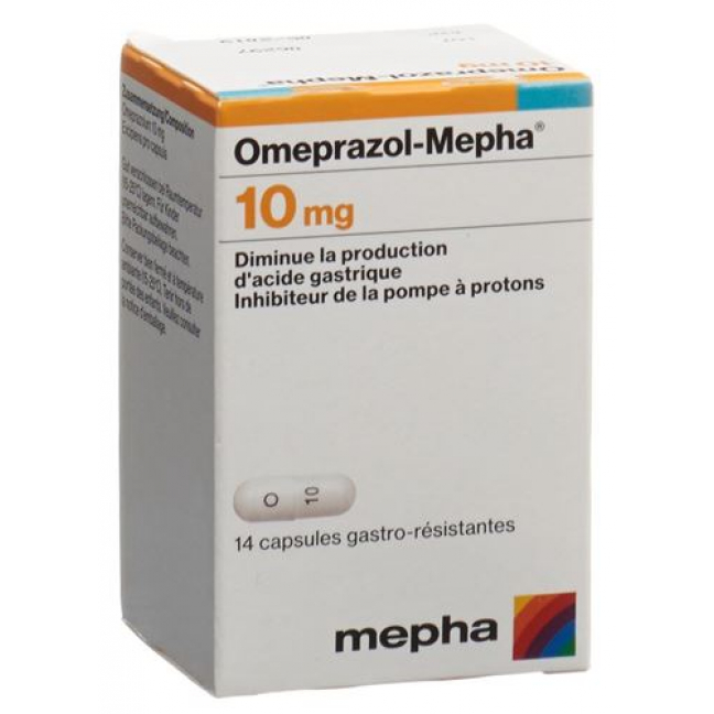 Omeprazol Mepha 10 mg 28 Kaps