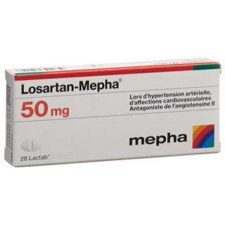 Лозартан Мефа 50 мг 28 таблеток покрытых оболочкой