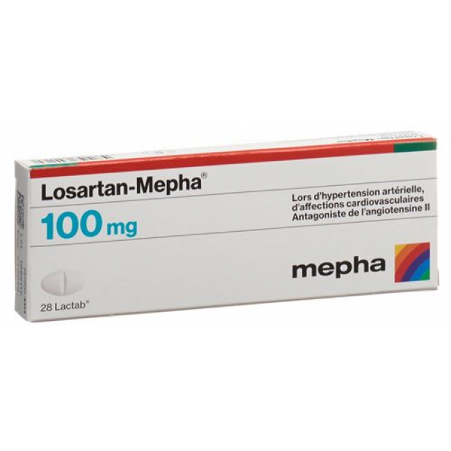 Losartan Mepha 100 mg 28 Lactabs