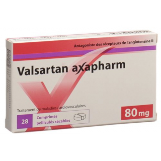 Валсартан Аксафарм 80 мг 56 таблеток покрытых оболочкой