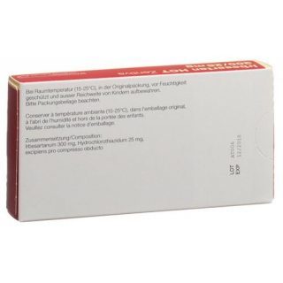Ирбесартан ГХТ Зентива 300/25 мг 28 таблеток покрытых оболочкой