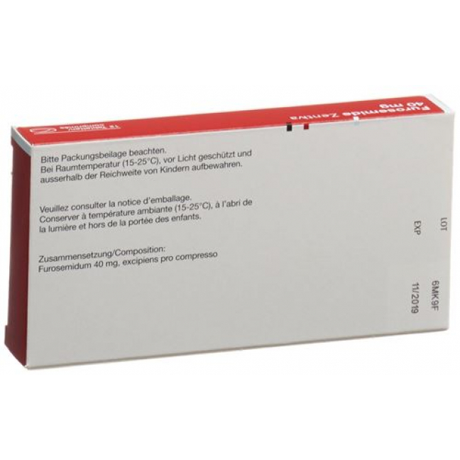 Фуросемид Зентива 40 мг 12 таблеток