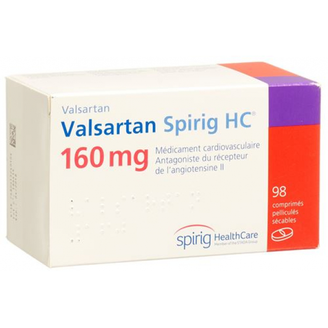 Валсартан Спириг 160 мг 98 таблеток покрытых оболочкой
