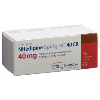 Nifedipin Spirig 40 mg CR 100 tablets