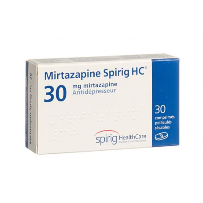Миртазапин Спириг 30 мг 30 таблеток покрытых оболочкой 