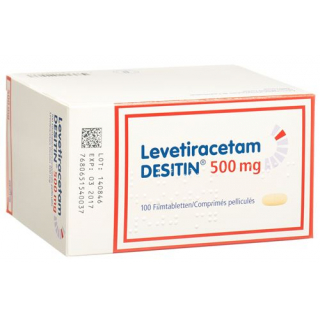 Леветирацетам Деситин 500 мг 100 таблеток покрытых оболочкой 