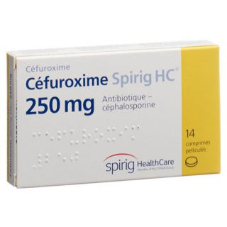 Цефуроксим Спириг 250 мг 14 таблеток покрытых оболочкой