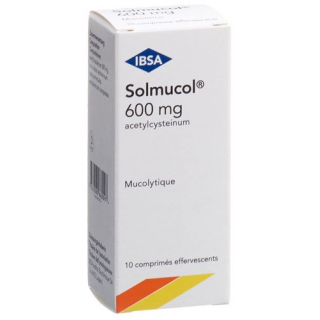 Солмукол 600 мг 10 шипучих таблеток