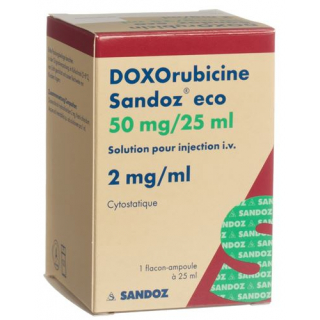Доксорубицин Сандоз эко 50 мг / 25 мл флакон 25 мл