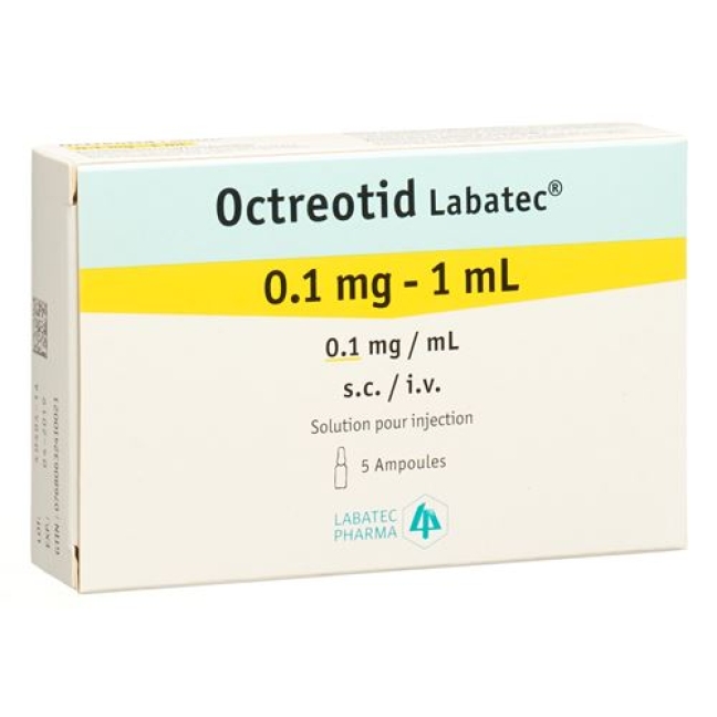Октреотид Labatec Inj Lös 0,1 мг/мл 5 ампер 1 мл