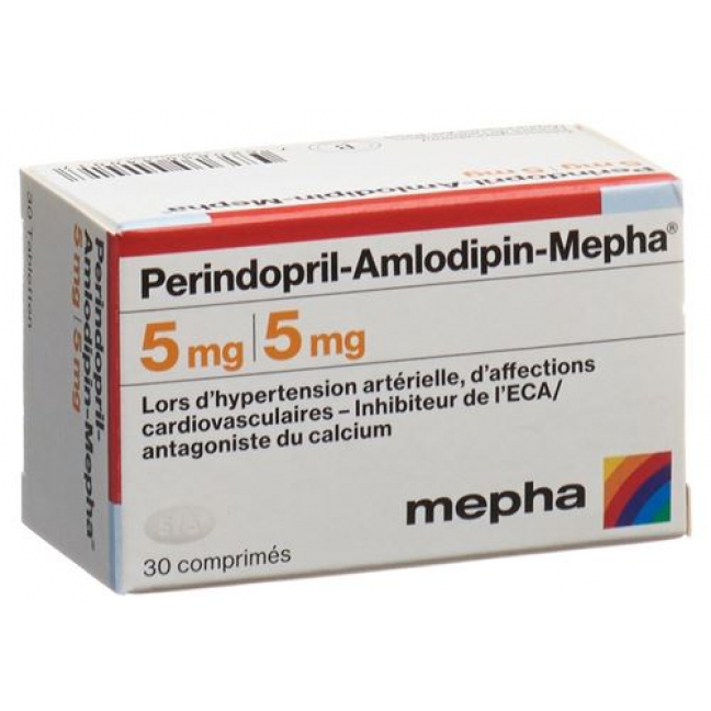 Периндоприл Амлодипин Мефа 5 мг / 5 мг 30 таблеток