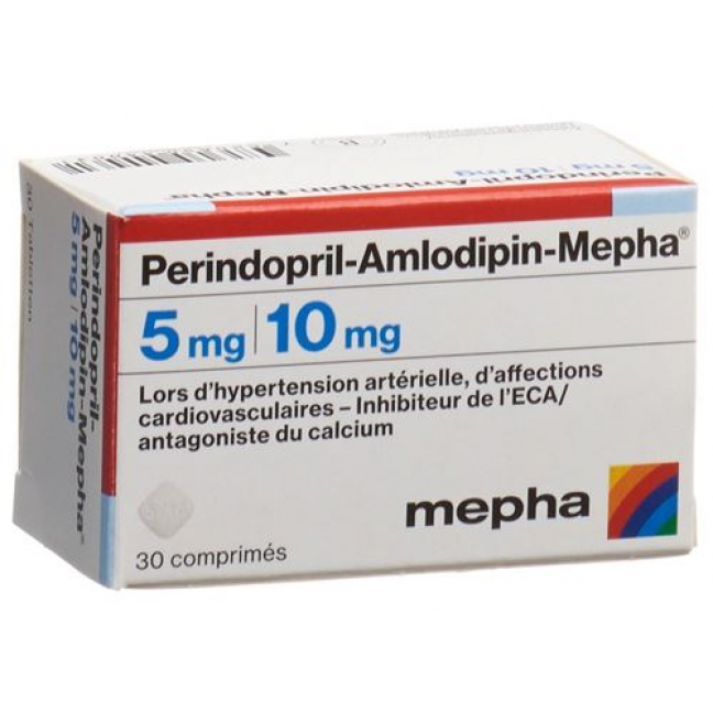 Периндоприл Амлодипин Мефа 5 мг / 10 мг 90 таблеток