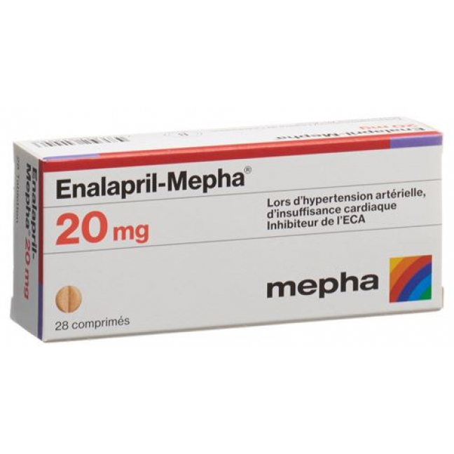 Эналаприл Мефа 20 мг 28 таблеток