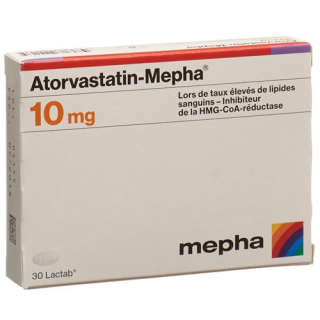 Аторвастатин Мефа 10 мг 30 таблеток покрытых оболочкой 