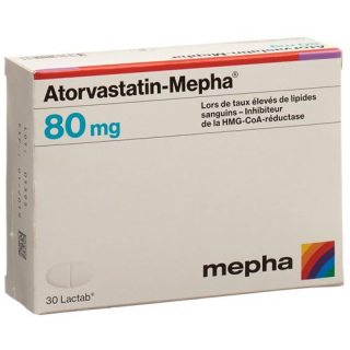 Аторвастатин Мефа 80 мг 30 таблеток покрытых оболочкой 