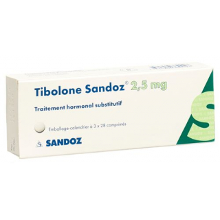 Тиболон Сандоз 2,5 мг 3 × 28 таблеток  